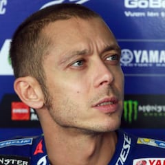 Valentino Rossi completes free practice in Aragón
