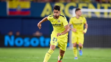 Ayoze Perez of Villarreal CF is in action during the La Liga match between Villarreal CF and Club Atletico de Madrid at Estadio de la Ceramica in Villarreal, Spain, on August 19, 2024 (Photo by DAX Images/NurPhoto via Getty Images).
