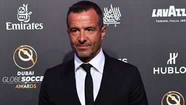 El agente de futbolistas Jorge Mendes a su llegada a los Globe Soccer Awards de 2019 en Dubai.