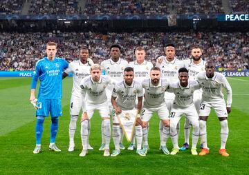 Equipo del Real Madrid.