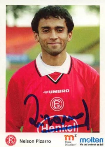 Nelson Pizarro ex jugador de la UC y Palestino, llegó al Fortuna Dusseldorf de la Bundesliga 2 en 1998.