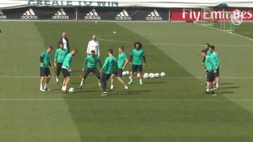 El Real Madrid ya entrena pensando sólo en Turín