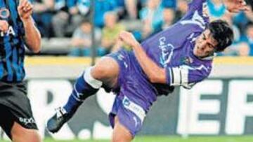 <b>NO PUDO SER. </b>El Valladolid lo intentó ante el Brujas, pero los defensas del Brujas evitaron que el primer encuentro acabara con triunfo.