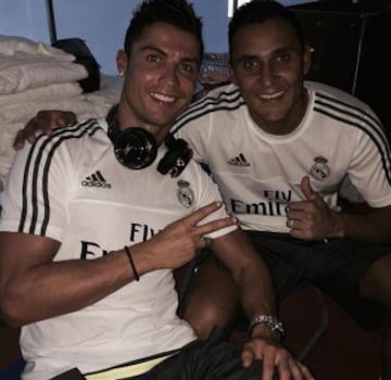 Cristiano Ronaldo y Keylor Navas.