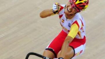 <b>BONCE.</b>Leire Olaberría ha conseguido la medalla de bronce en ciclismo en pista modalidad de puntuación. Esta nueva medalla supone la octava para la delegación española en Pekín.