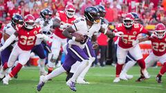 Lamar Jackson lesionado en el juego ante Kansas City Chiefs y abandona el campo