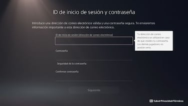 PS5: Cómo crear una cuenta de PSN en PlayStation 5
