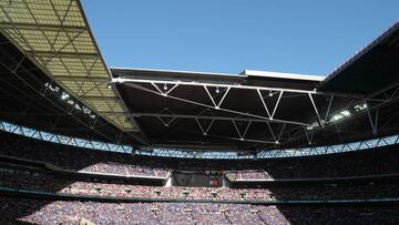 Panorámica del estadio de Wembley, propiedad de la FA.