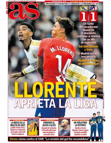 Las portadas de AS de febrero