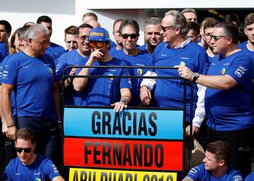 McLaren le brindó una despedida al que fue su piloto las últimas 4 temporadas.