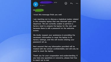 Lo despiden al mes de contratarlo y meses más tarde vuelven a contactar con él: necesitan la contraseña de su ordenador