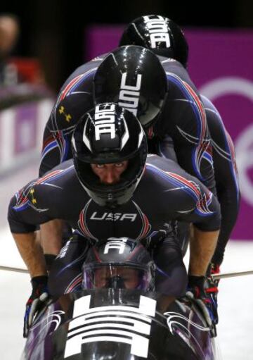 El equipo masculino de Estados Unidos de bobsleigh.