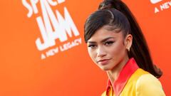 Zendaya arrives at the world premiere of "Space Jam: A New Legacy" in Los Angeles.