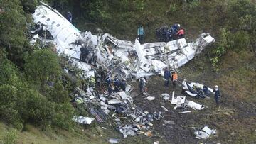 El avión del Chapecoense se estrella en Colombia: 75 muertos y 6 sobrevivientes