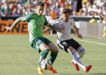 Valencia-Celta de Vigo.
Hugo Mallo y Pablo Piatti.