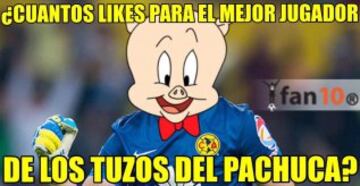 Pachuca se metió a la cancha del Azteca y venció 1-4 al América, gracias a algunos errores de Moisés Muñoz. Por ello, aquí llegan los mejores Memes del partido.