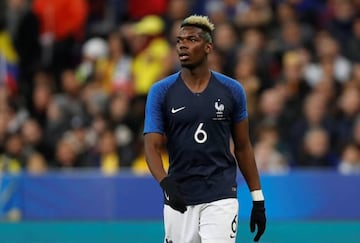 Paul Pogba, en el Francia-Colombia.