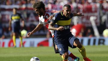 Un gran Tévez le da a Boca el superclásico frente a River