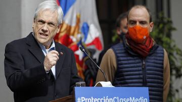 Santiago, 5 de julio 2020 El Presidente de la Republica, Sebastian Pinera, presenta plan de proteccion para la clase media. Dragomir Yankovic/Aton Chile