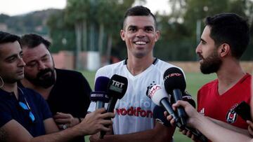 Pepe joined Besiktas in the summer after a decade at Real Madrid.