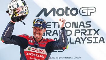 Mir en el podio de Malasia.