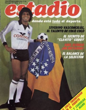 Severino Vasconcelos: El mediocampista brasileño fue campeón tres veces con Colo Colo en Torneos Nacionales: 1979, 1981 y 1983.