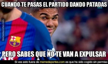 Casemiro es elprotagonista de los memes del Clásico