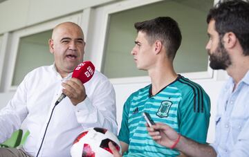 La sesión de fotos de Kepa en su entrevista para el Diario AS