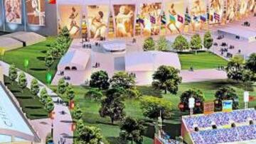 <b>RECREACIÓN. </b>Imagen virtual del Parque Olímpico de Chicago.