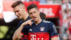 El delantero polaco del Bayern Munich, Robert Lewandowski, durante un encuentro.