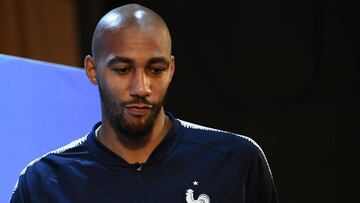 Steven N&#039;Zonzi, durante una rueda de prensa. 