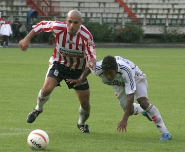 Omar Pérez cuando era jugador del Junior de Barranquilla.