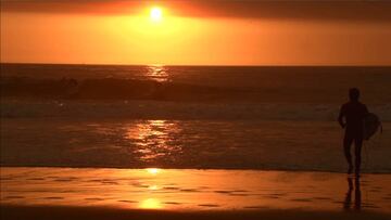 El espectacular atardecer en el Volcom Sunset Session