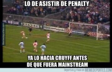 Los memes del penalti indirecto de Messi