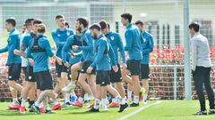 25/03/21 ENTRENAMIENTO DEL ATHLETIC DE BILBAO
 MARCELINO  GRUPO 