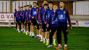 Entrenamiento de la selección sub 21