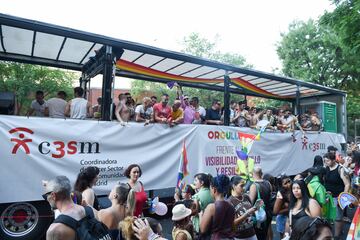 Manifestación por el Orgullo LGTBIQ+ en Madrid.