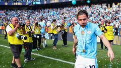 Jack Grealish durante la celebración del Manchester City.