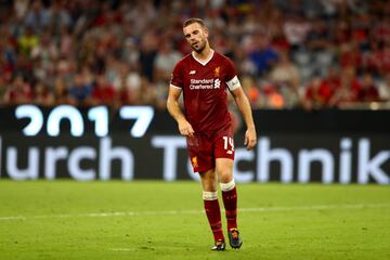 Jordan Henderson rues his penalty miss against Atlético in Munich.