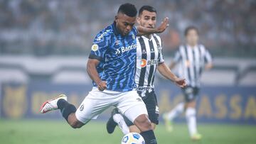 Miguel Borja, ausente en tres partidos clave de Gremio por su llamado a Selección Colombia.