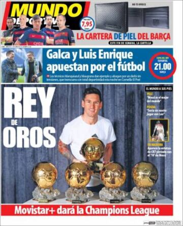 Portadas de la prensa mundial