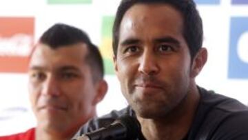 Bravo, en la rueda de prensa.