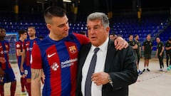 Joan Laporta y Sergio Lozano
FC Barcelona Futbol Sala