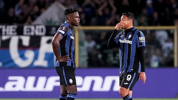 Duván Zapata y Luis Fernando Muriel, delantero colombianos de Atalanta