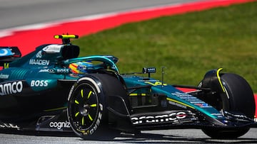 Fernando Alonso (Aston Martin AMR25). Barcelona, España. F1 2025.