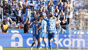 Yeremay, celebrando su gol al Algeciras.