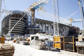 El avance de las obras del estadio Santiago Bernabéu