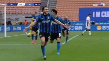 Resumen y gol del Inter vs. Cagliari de la Serie A