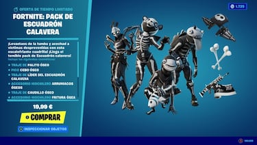 Fortnite: Pack Escuadrón Calavera ya disponible; precio y contenidos