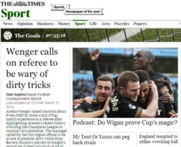 Portadas de la prensa extranjera